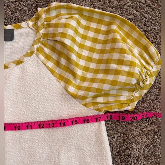 Anthropologie (Sunday in Brooklyn) Gingham Puff-Sleeve Top – Size Small - Picture 8 of 8